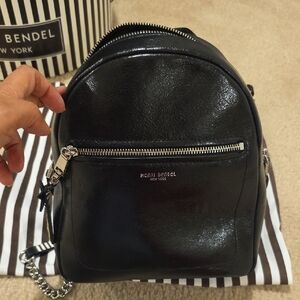 Henri Bendel About Town Black Backpack Shimmer